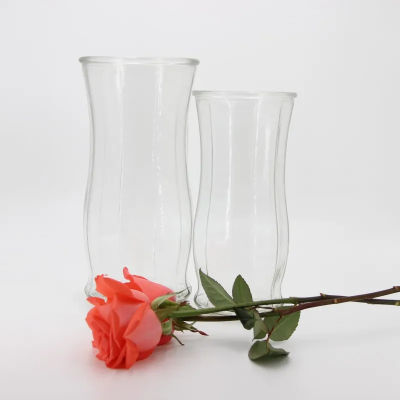 Круглая стеклянная ваза 2972 для интерьера