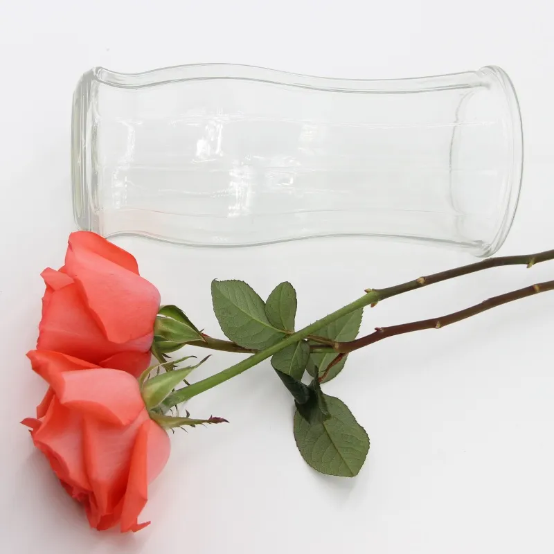 Круглая стеклянная ваза 2972 для интерьера