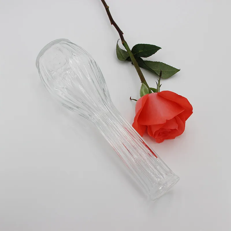 Лёгкая стеклянная ваза 2900 для стола под один цветок