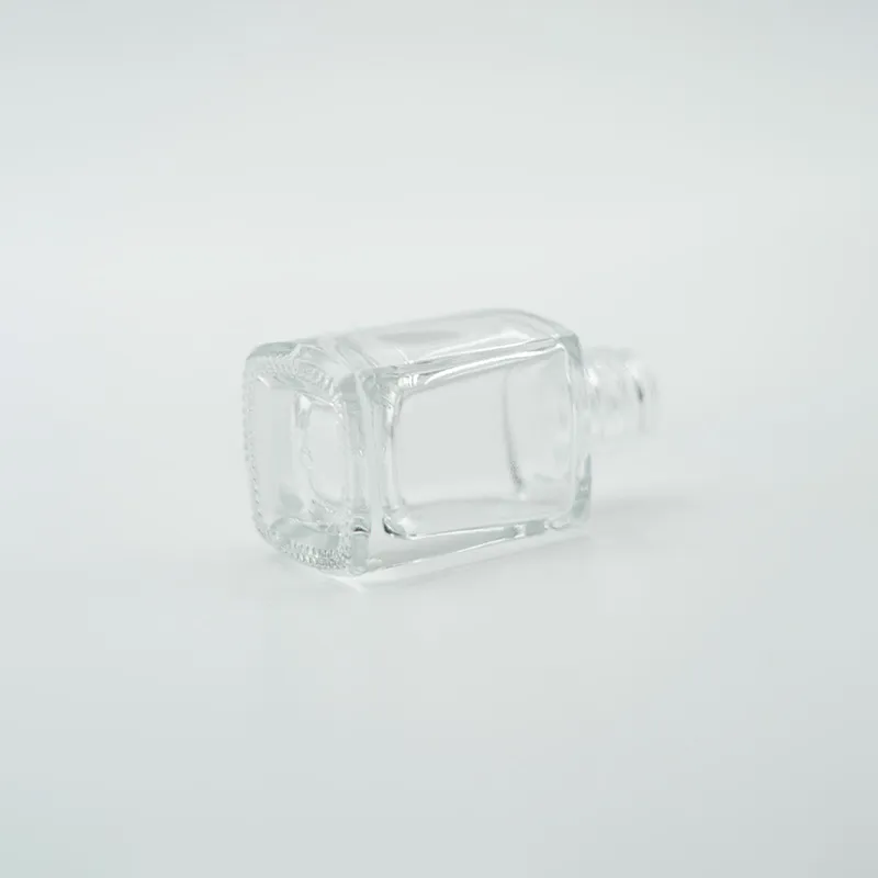 Прозрачный квадратный флакон 92А для косметики малого объёма 10 мл, под заказ