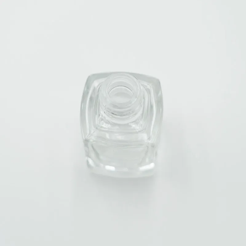 Прозрачный квадратный флакон 92А для косметики малого объёма 10 мл, под заказ