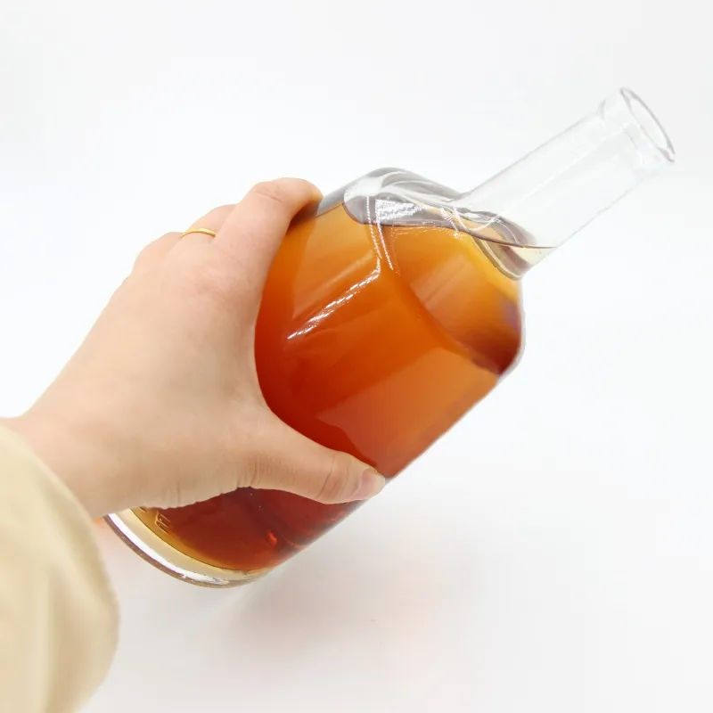 Стеклянная бутылка 4170 для алкоголя с пробкой объёмом 1000 мл, большая вместимость, под заказ