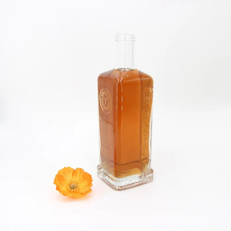 Стеклянная бутылка для виски WZ-8, 750 мл, с винтовой крышкой, на заказ