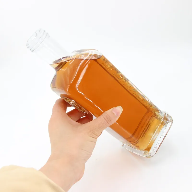 Стеклянная бутылка для виски WZ-8, 750 мл, с винтовой крышкой, на заказ