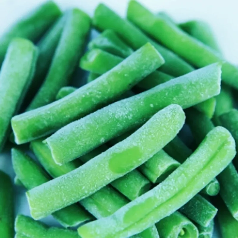 Быстро замороженные кусочки стручковой фасоли