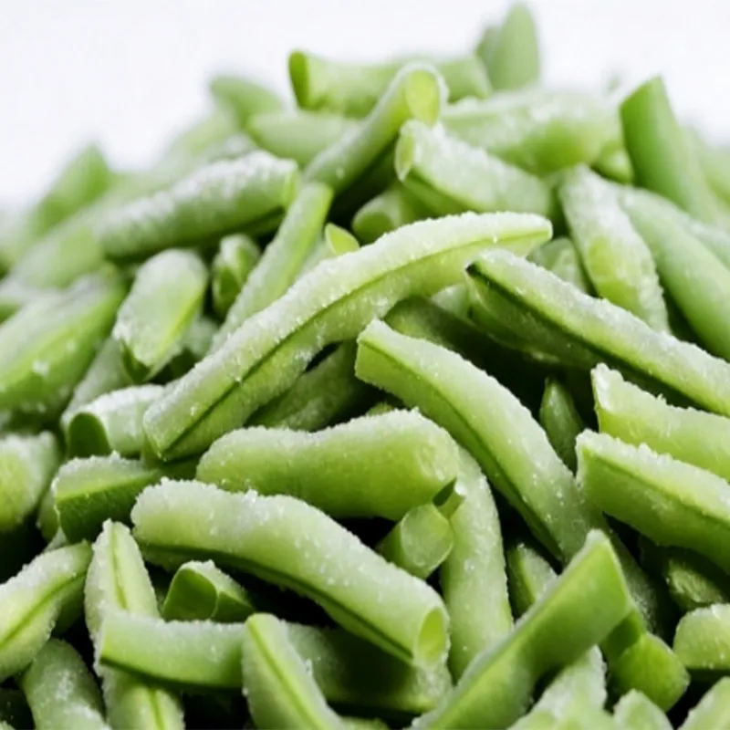 Быстро замороженные кусочки стручковой фасоли