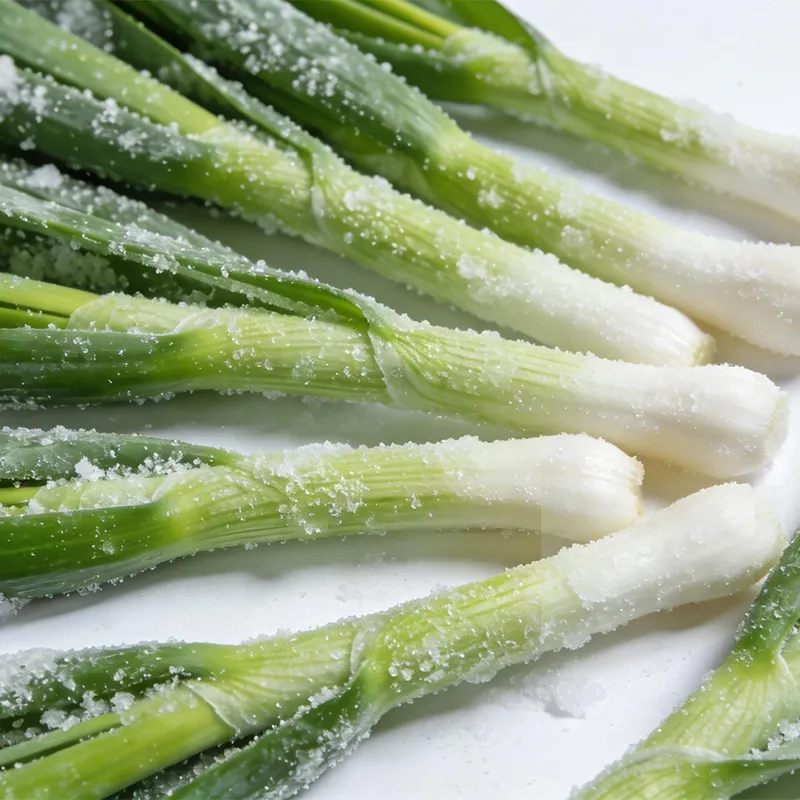 Быстро замороженный зелёный чеснок