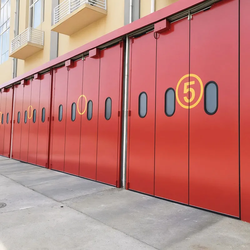 Складные ворота для пожарных депо