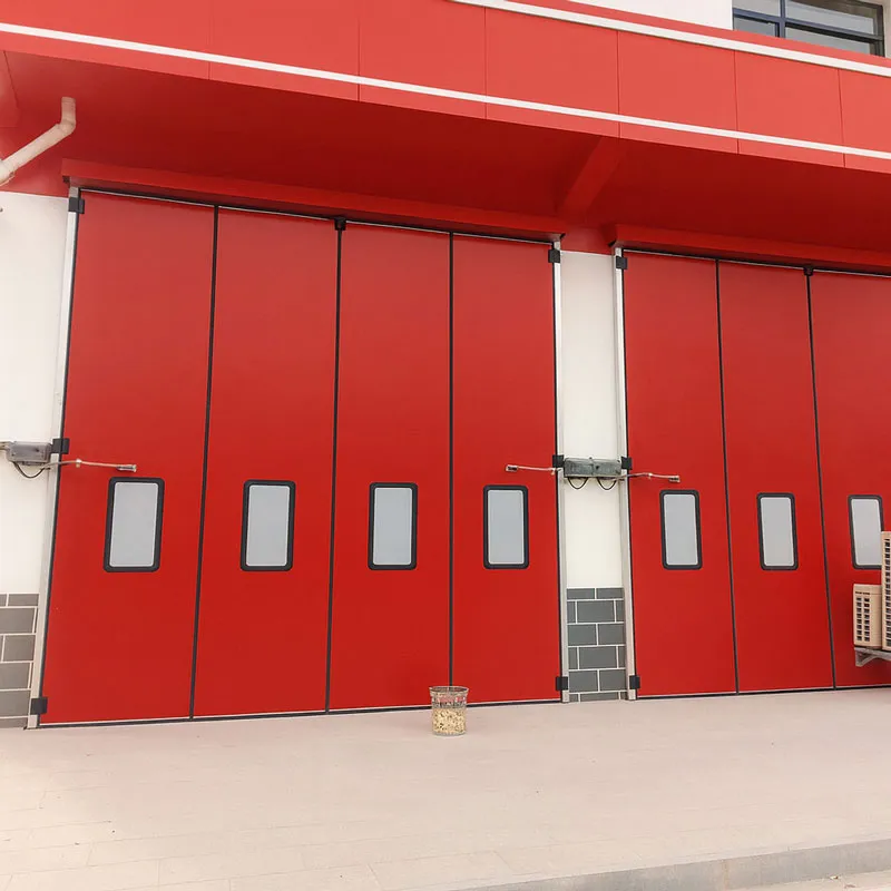 Складные ворота для пожарных депо