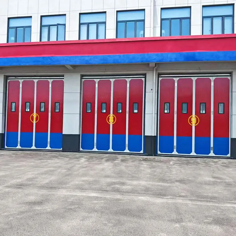 Складные ворота для пожарных депо