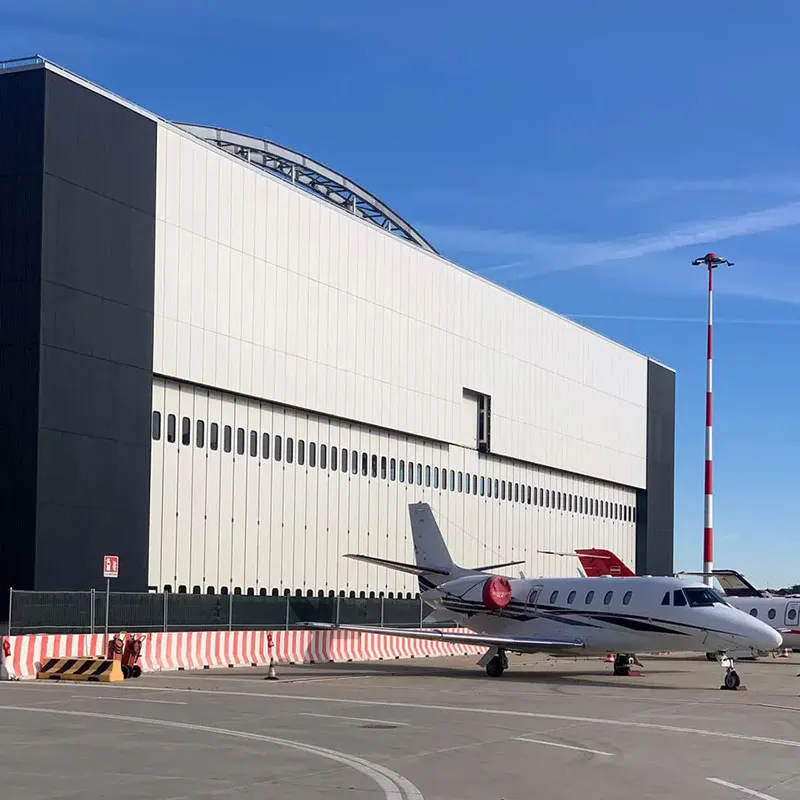 Складные ангарные ворота