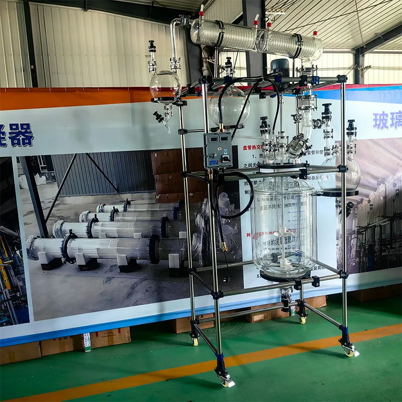 Двухслойный стеклянный реактор