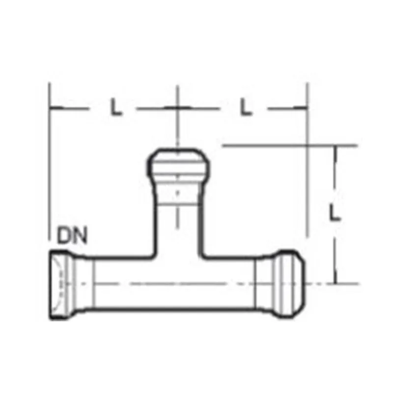 Тройник равного диаметра