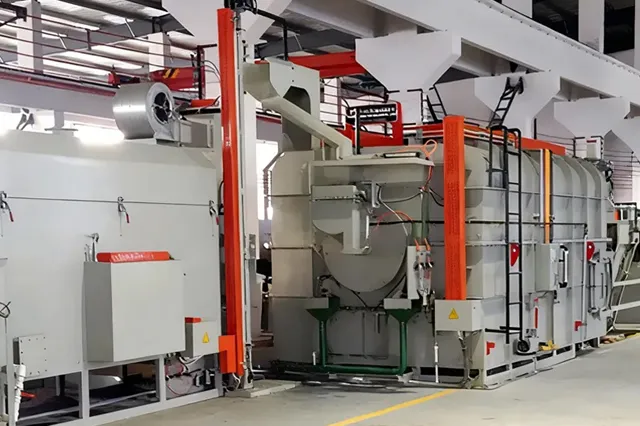 Линия по производству серии барабанных электропечей сопротивления