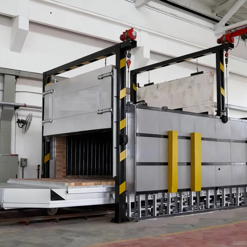 Двухместная печь с выдвижным подом и полным волокнистым покрытием