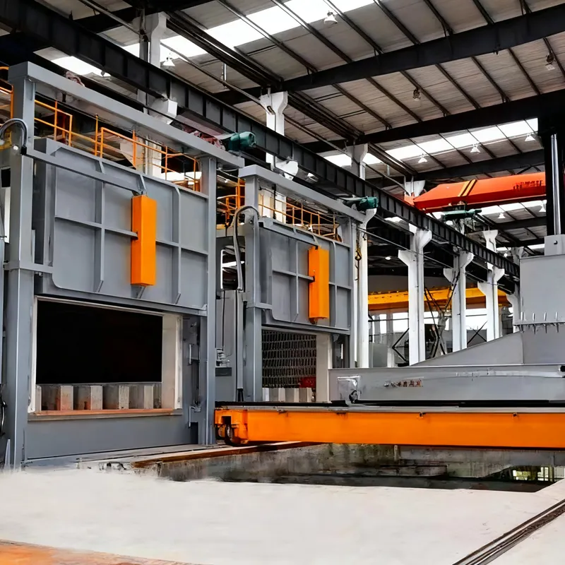 Камерные печи вилочного типа