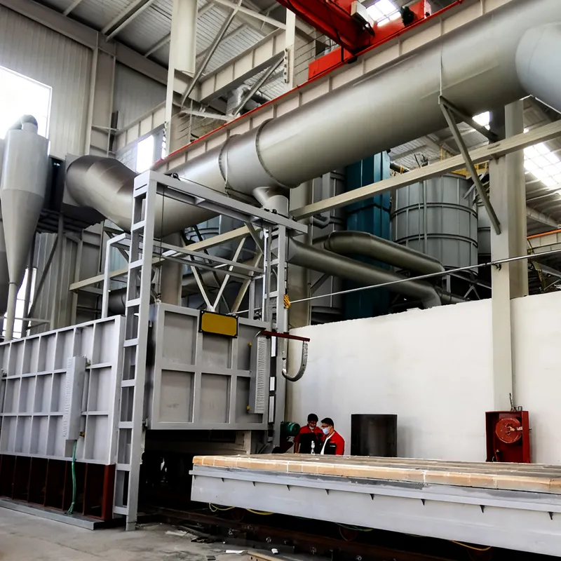 Крупногабаритная печь с выдвижным подом и полным волокнистым покрытием