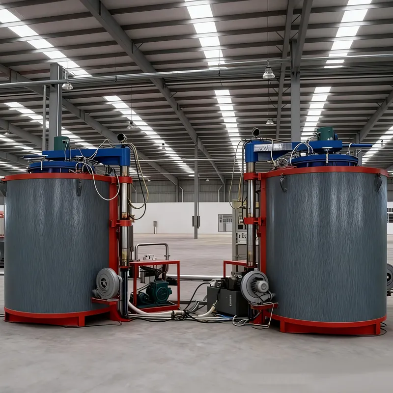 Шахтная печь для газовой цементации