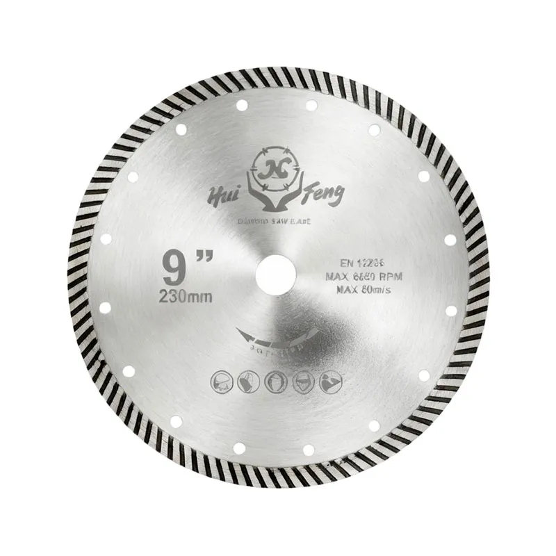 Алмазные диски для камня с волнистым зубом