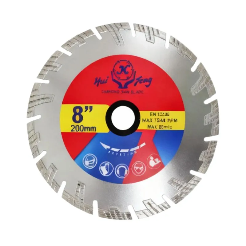 Алмазные диски для камня с раздвоенными зубьями и волнистой защитной кромкой