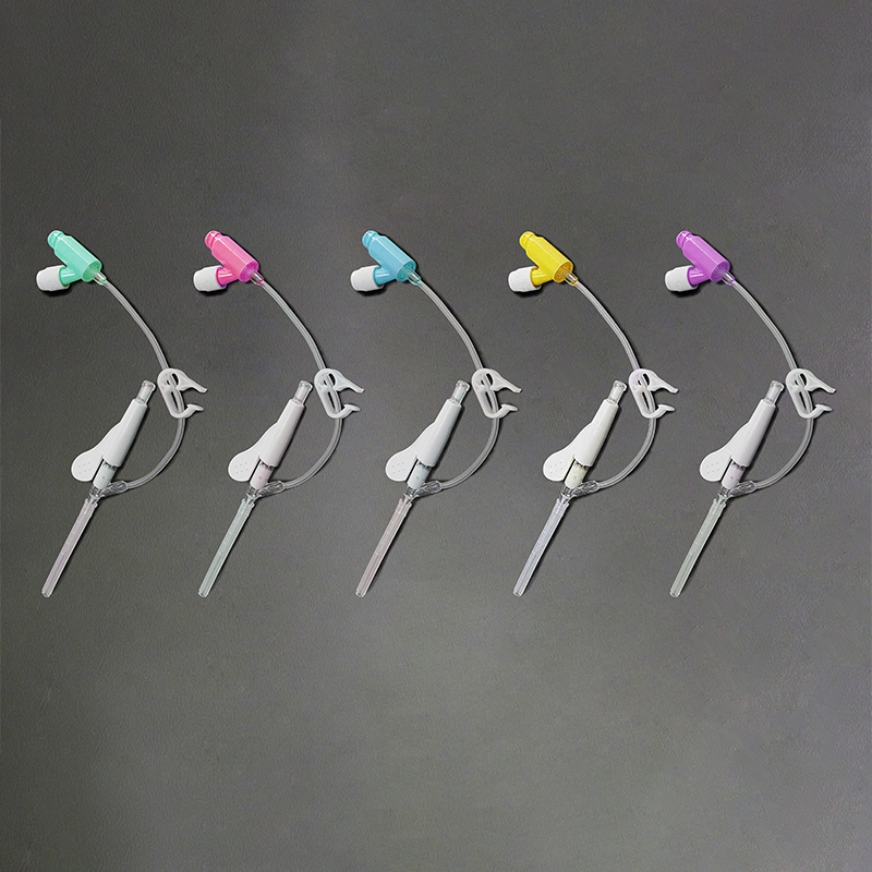 Одноразовый внутривенный катетер с защитой от уколов иглой, двойная вентиляция S-ZY-02