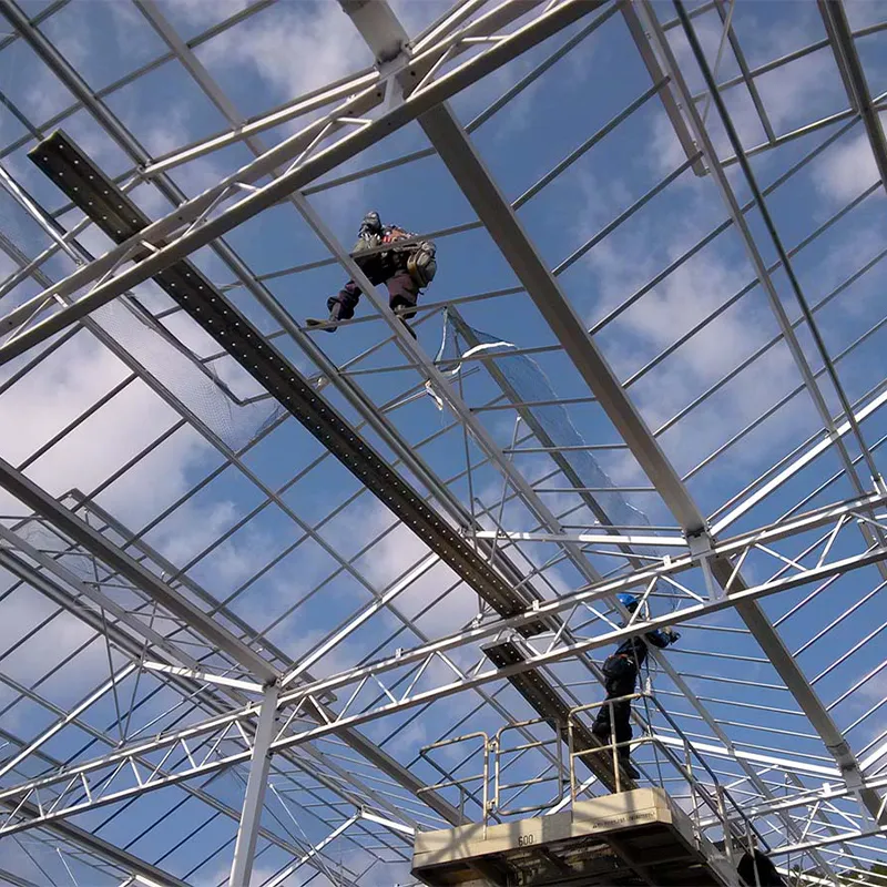 Плёночная теплица с алюминиевым водостоком