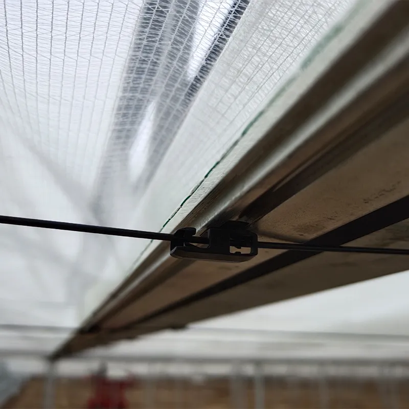 Приводная сторона тросовой системы затенения для теплиц