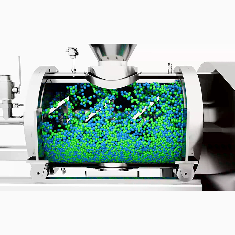 Горизонтальный грануломешалка с конструкцией под гранулы HPDB