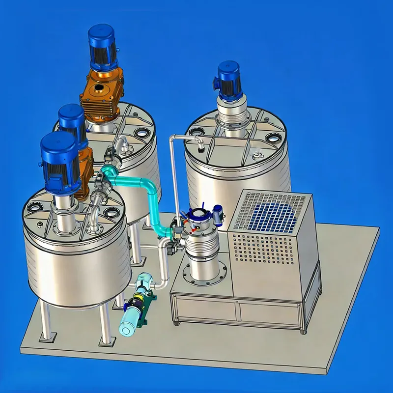 Система высокоскоростного циркуляционного приготовления суспензий