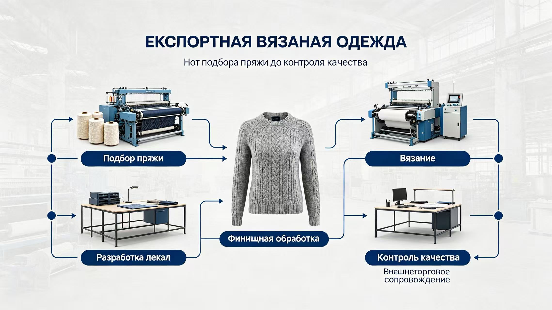 Командный дух | Производство на основе технологий, профессиональная команда поддерживает вязаные проекты зарубежных клиентов