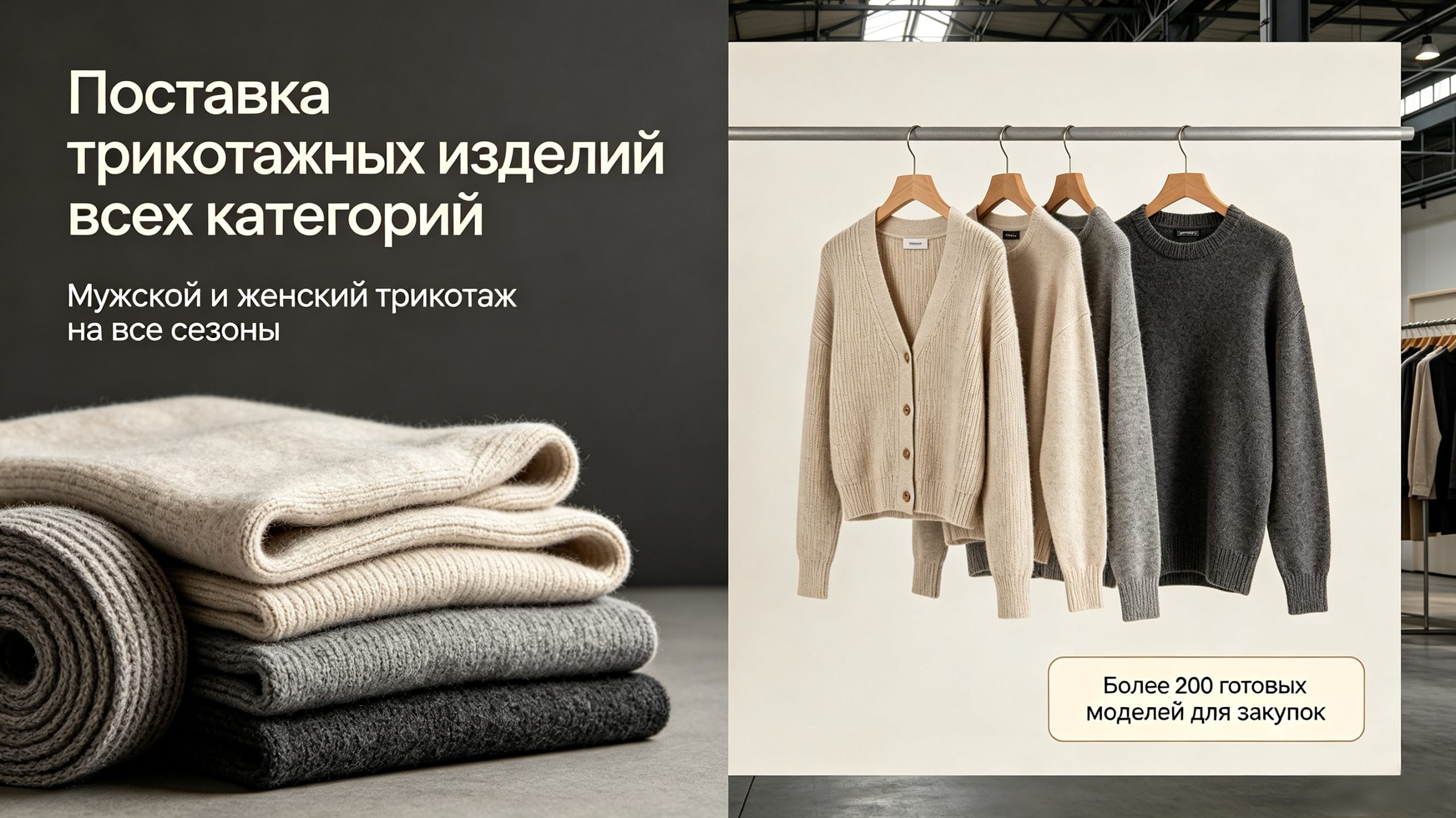 Full-Season Men’s & Women’s Knitwear: 200+ Mature Styles for Global Brand Buyers