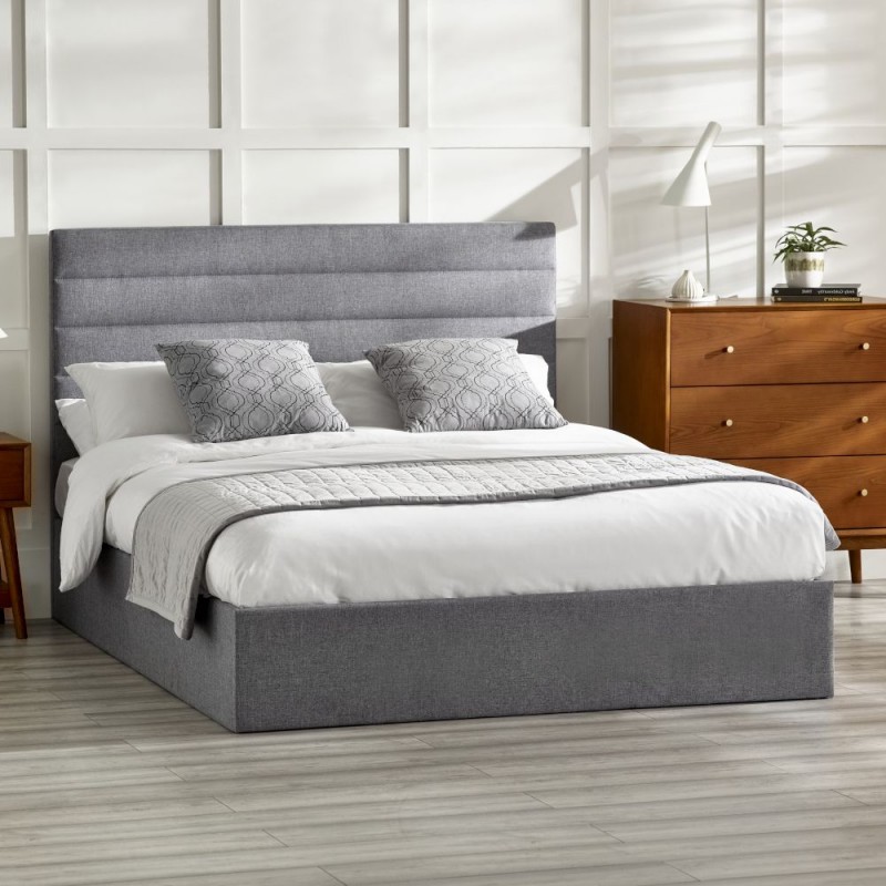 Кровать с подъемным механизмом Grey Fabric