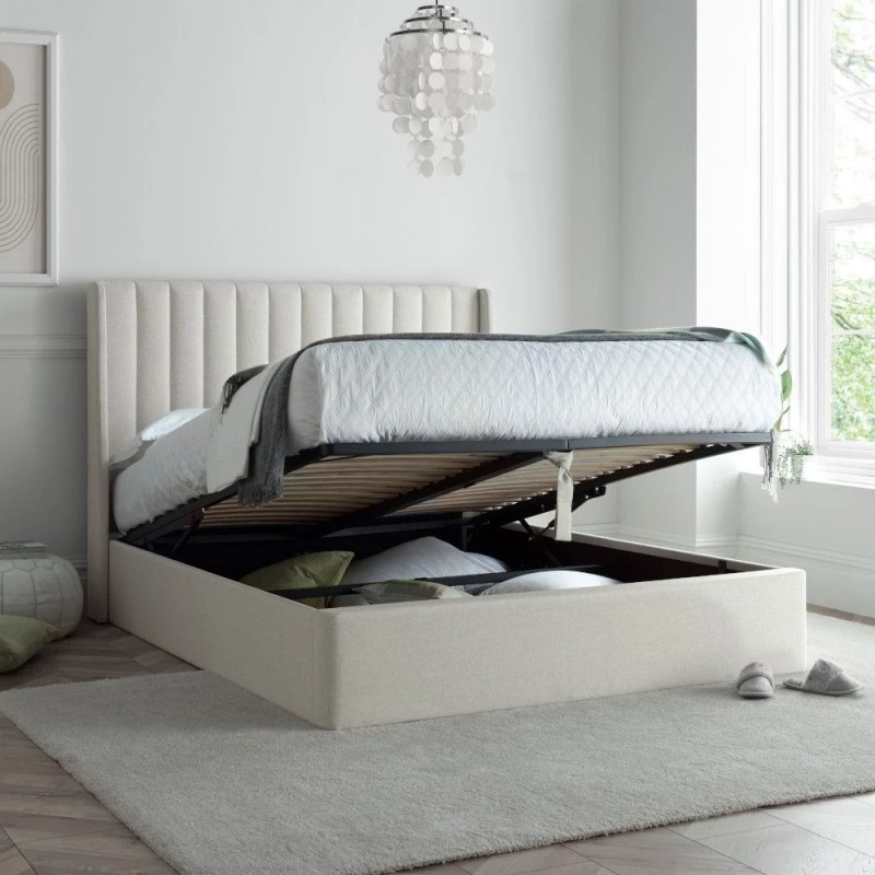 Кровать с подъемным механизмом Natural Fabric Winged