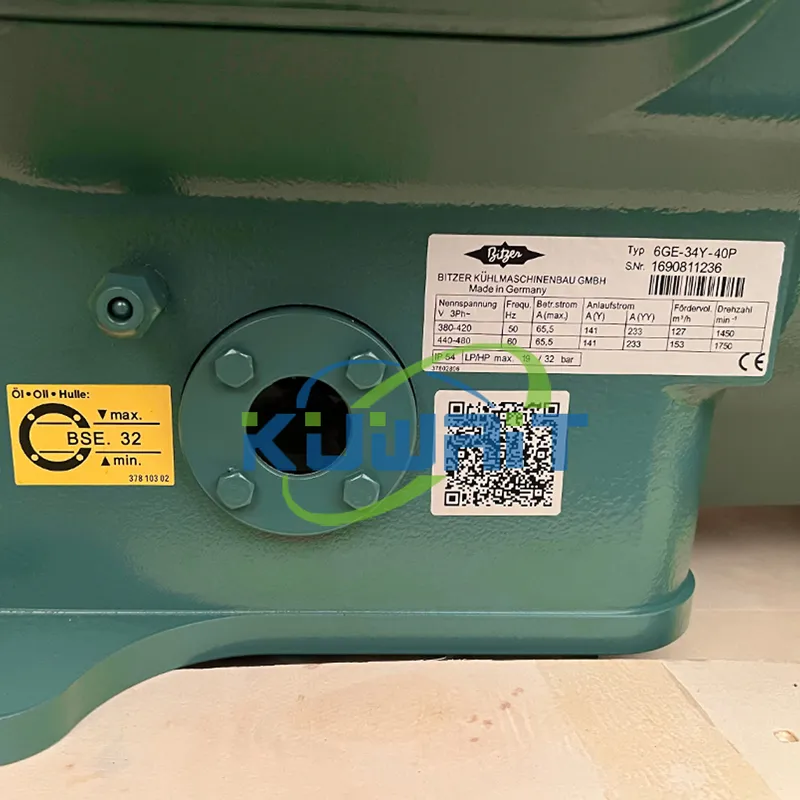 6GE-34Y-40P BITZER ПОЛУГЕРМЕТИЧЕСКИЕ ПОРШНЕВЫЕ КОМПРЕССОРЫ