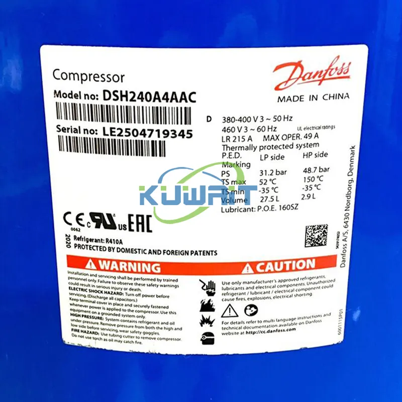 DSH240A4AAC Данфосс Спиральный Компрессор