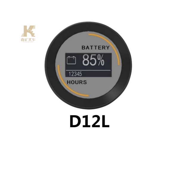 Круглый цифровой прибор для измерения заряда аккумулятора и рабочего времени на промышленных транспортных средствах, модель D12L