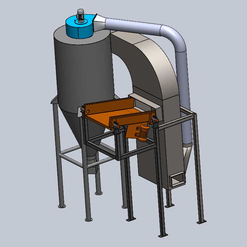 Вертикальный пневмосепаратор