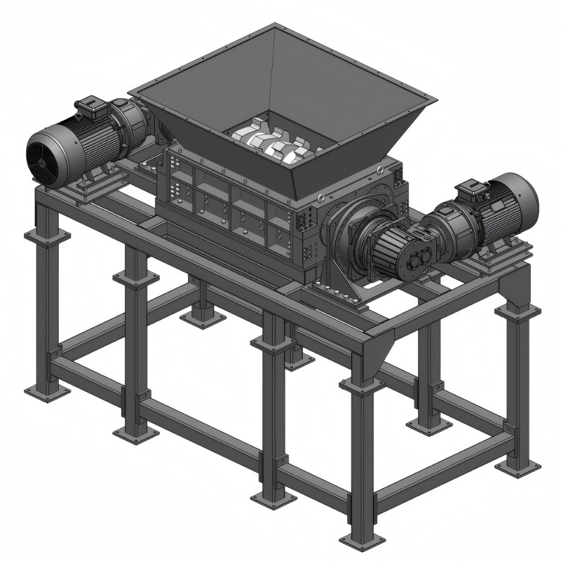 Двухвальная сдвиговая дробилка