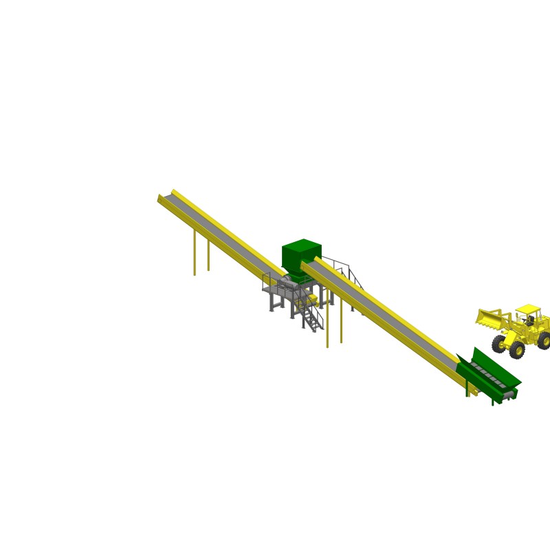 Двухвальная сдвиговая дробилка