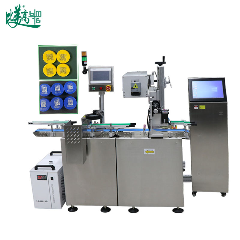 Интегрированное оборудование для маркировки, сбора данных и контроля колпачков для бутылок