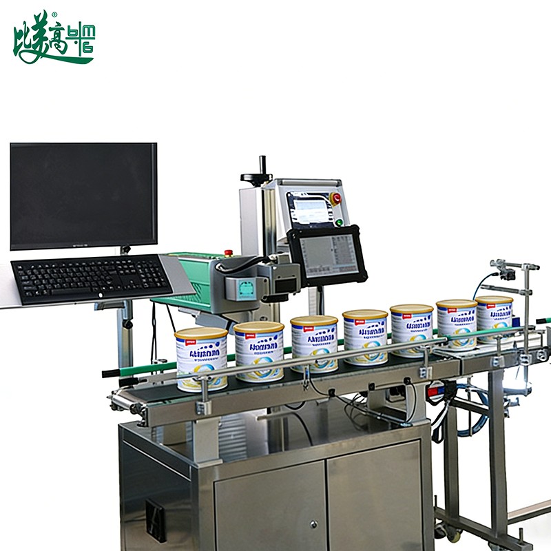 Поточная линия для лазерной маркировки с привязкой данных