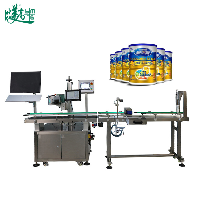 Поточная линия для лазерной маркировки с привязкой данных