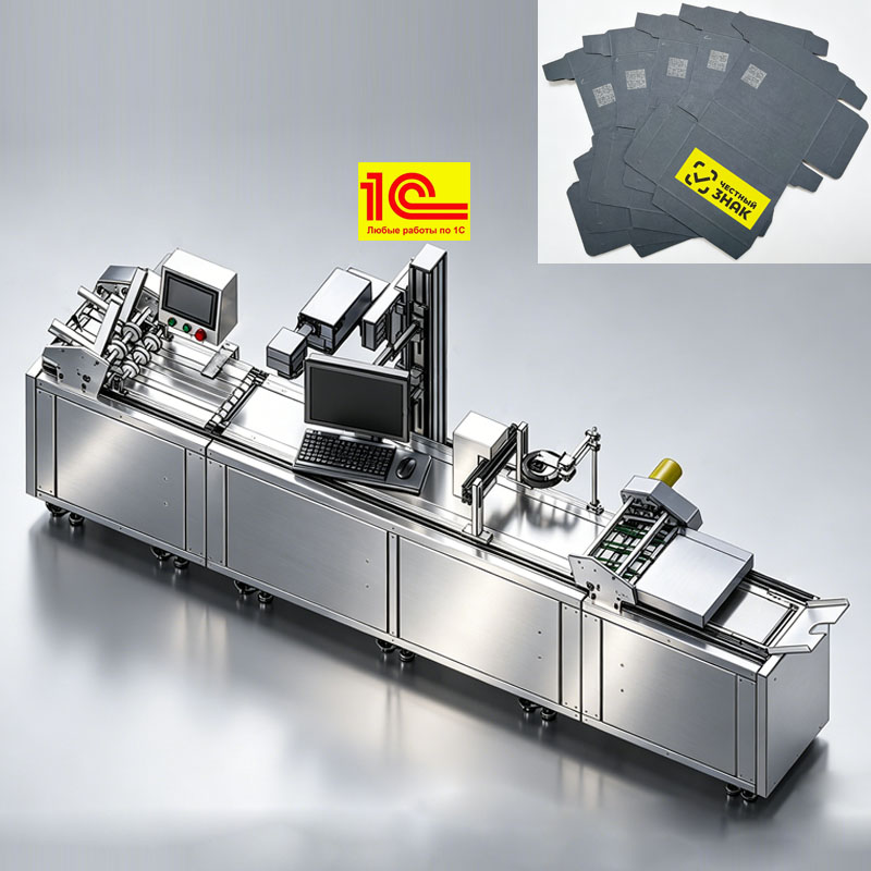 Многофункциональное интегрированное оборудование с разделением листов, считыванием кодов, лазерной маркировкой, визуальным контролем и удалением бракованных изделий