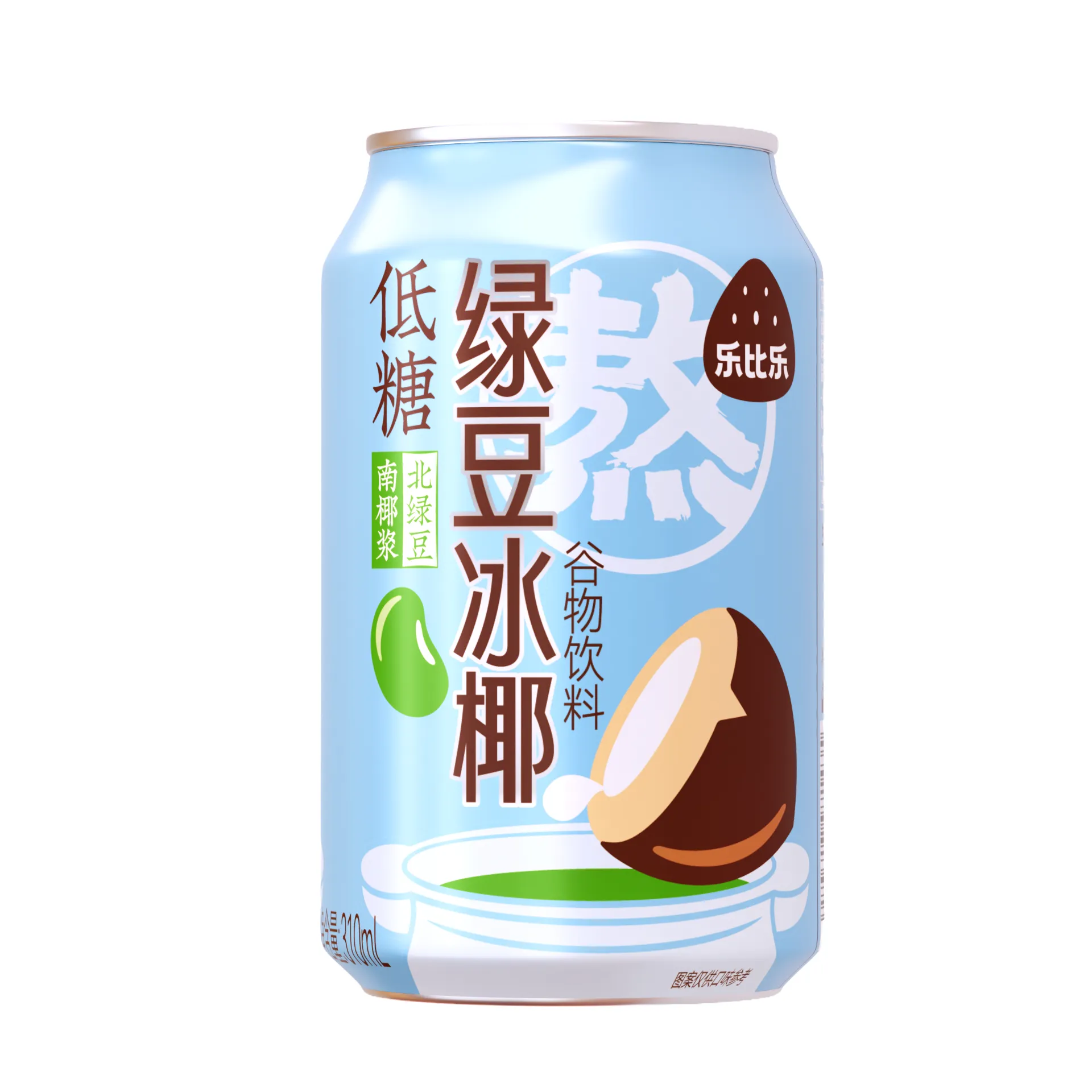 Лед из зеленой фасоли с кокосом