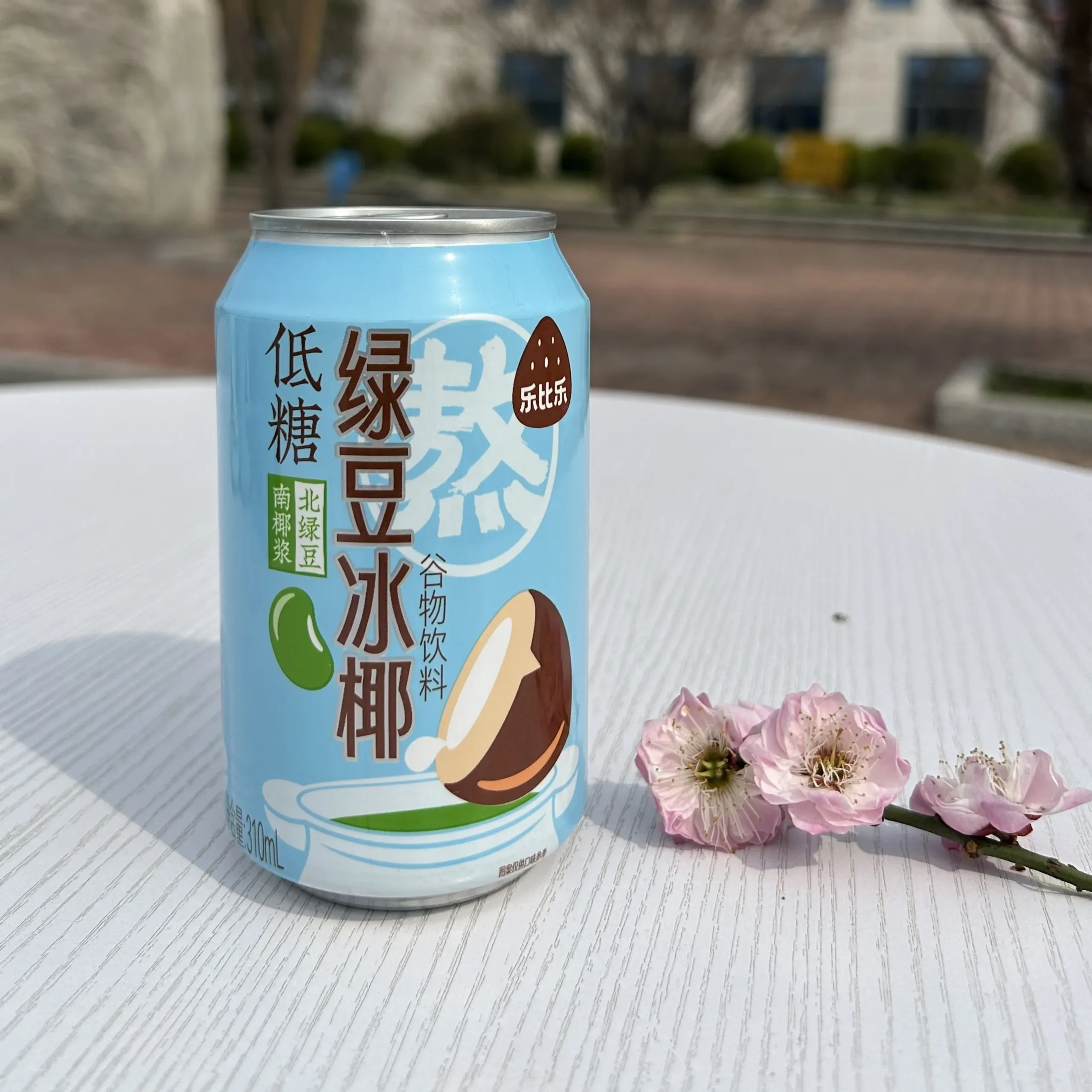 Лед из зеленой фасоли с кокосом