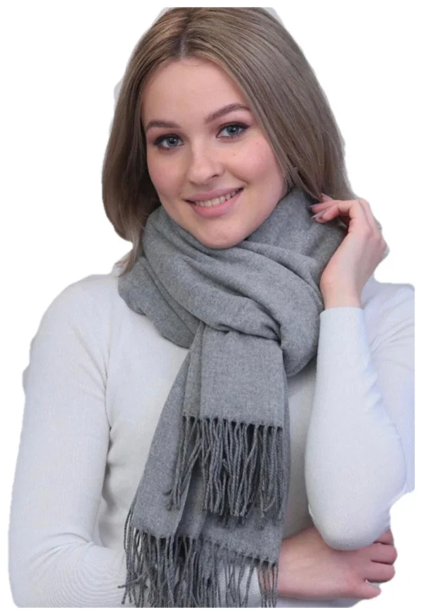 шарф кашемировый темно серый 2026: цена, тренды и где купить