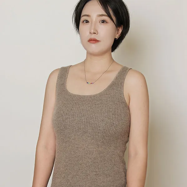 Женский жилет в полоску из кашемира