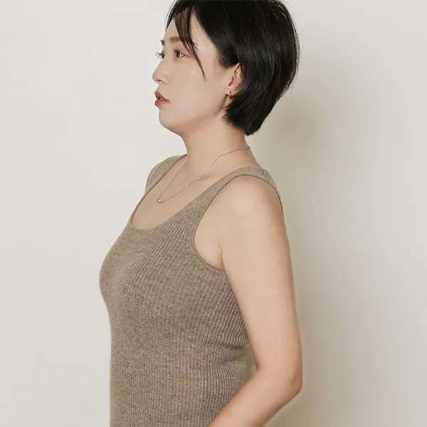 Женский жилет в полоску из кашемира