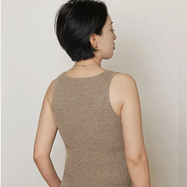 Женский жилет в полоску из кашемира