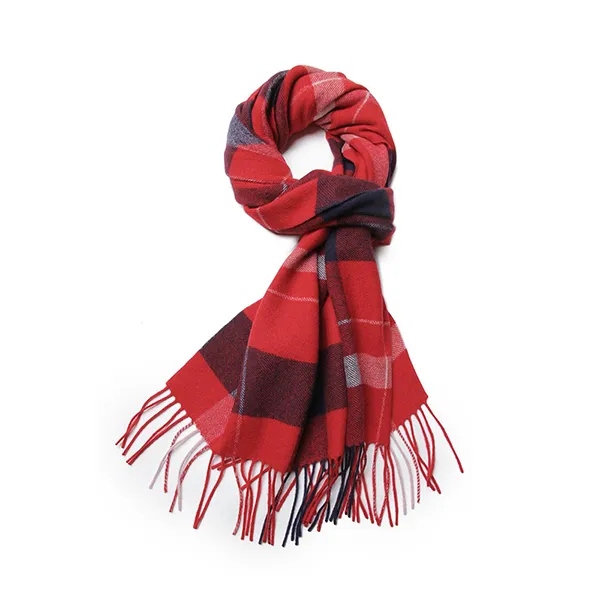 Клетчатый шарф из смеси кашемира и шерсти